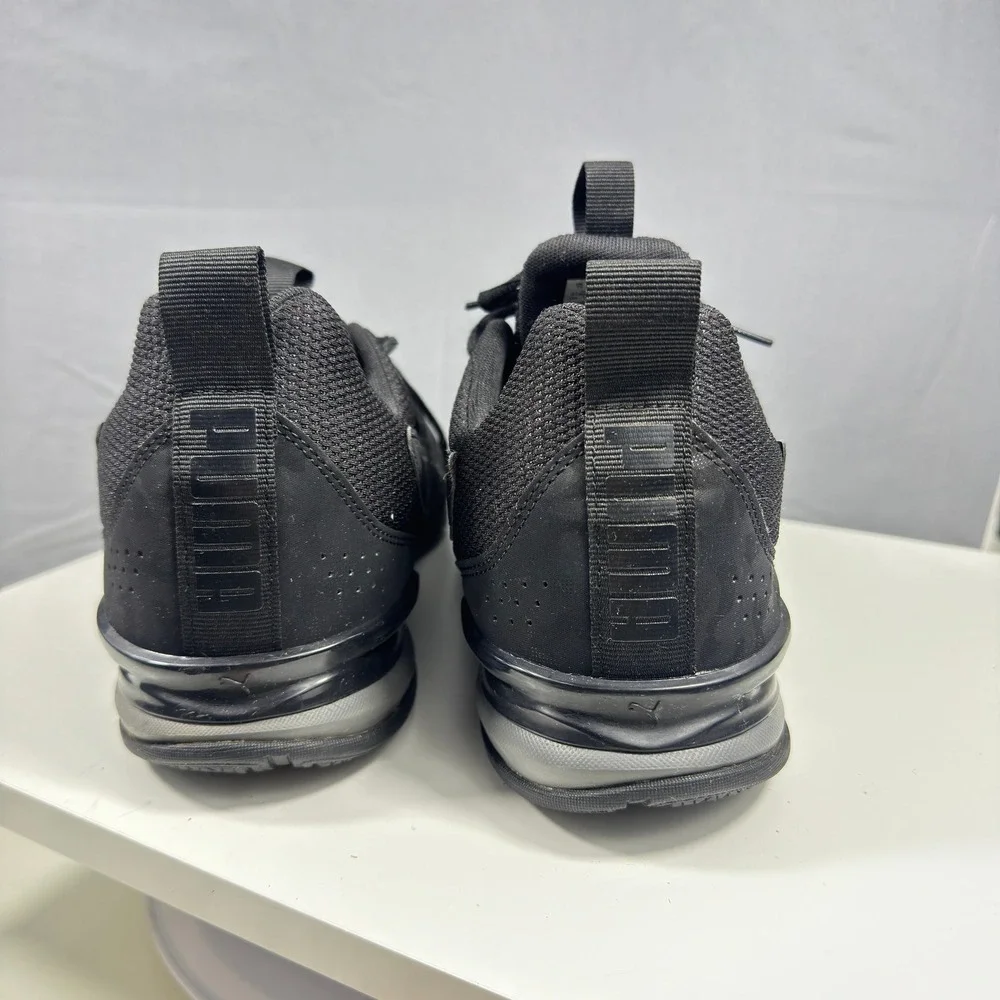 Puma Cell Magma Clean Sneakers Mens 12 Black 378356-02 Mesh Low Top Trainers
